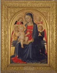 Madonna y el Niño con ángeles, c.1467
